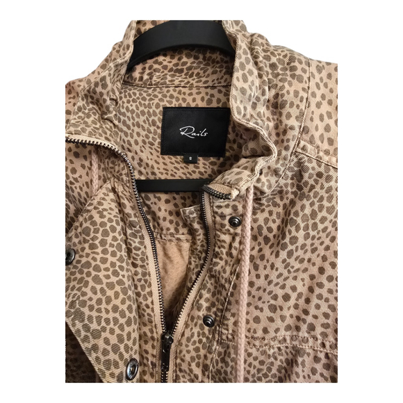 Rails Tawny Leopard Print Jacket Size Small - Picture 8 of 14